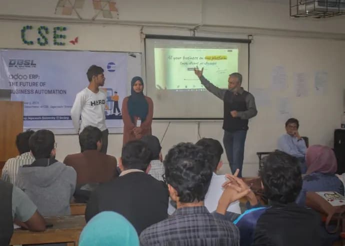 Odoo ERP business automation workshop with the JnU IT Society — photo 3